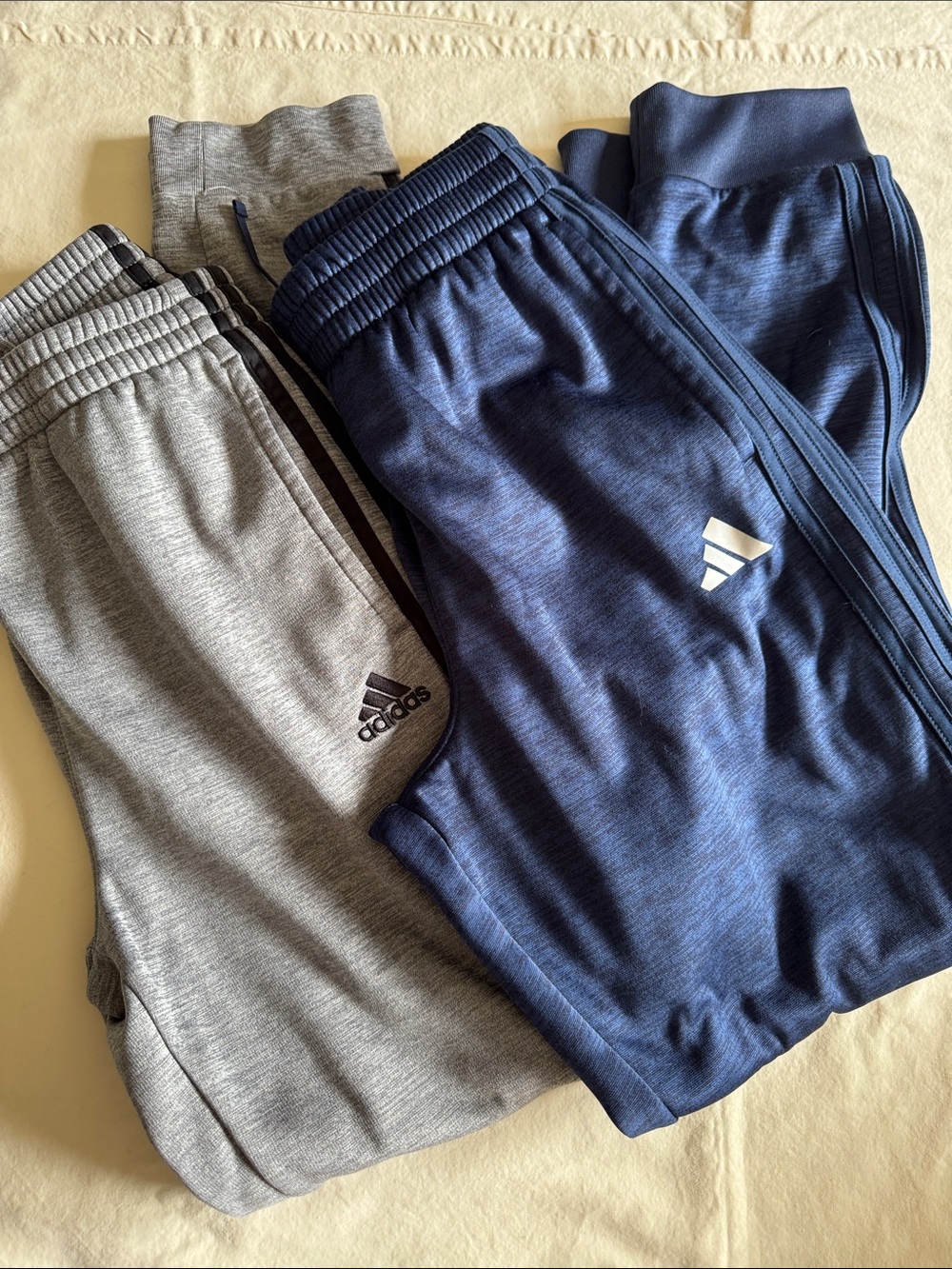 adidas Kids Jogger Pants in Navy & Light Gray